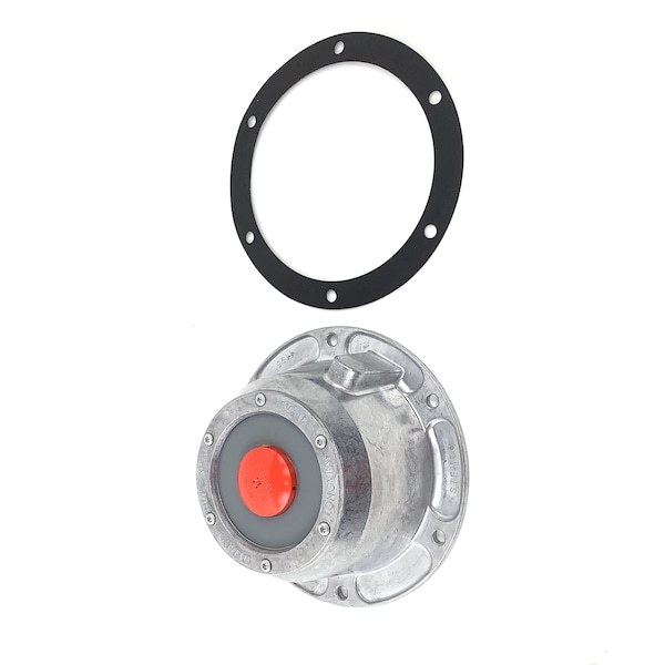 Stemco Hubcap, Wheel, Integrated, Grease, 6-3/4 Bc, 6 Bolts, 5/16 358-4195 - main